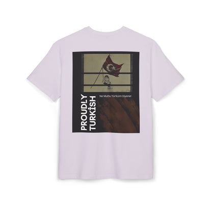 Proudly Turkish Unisex Heavy Oversize T-Shirt