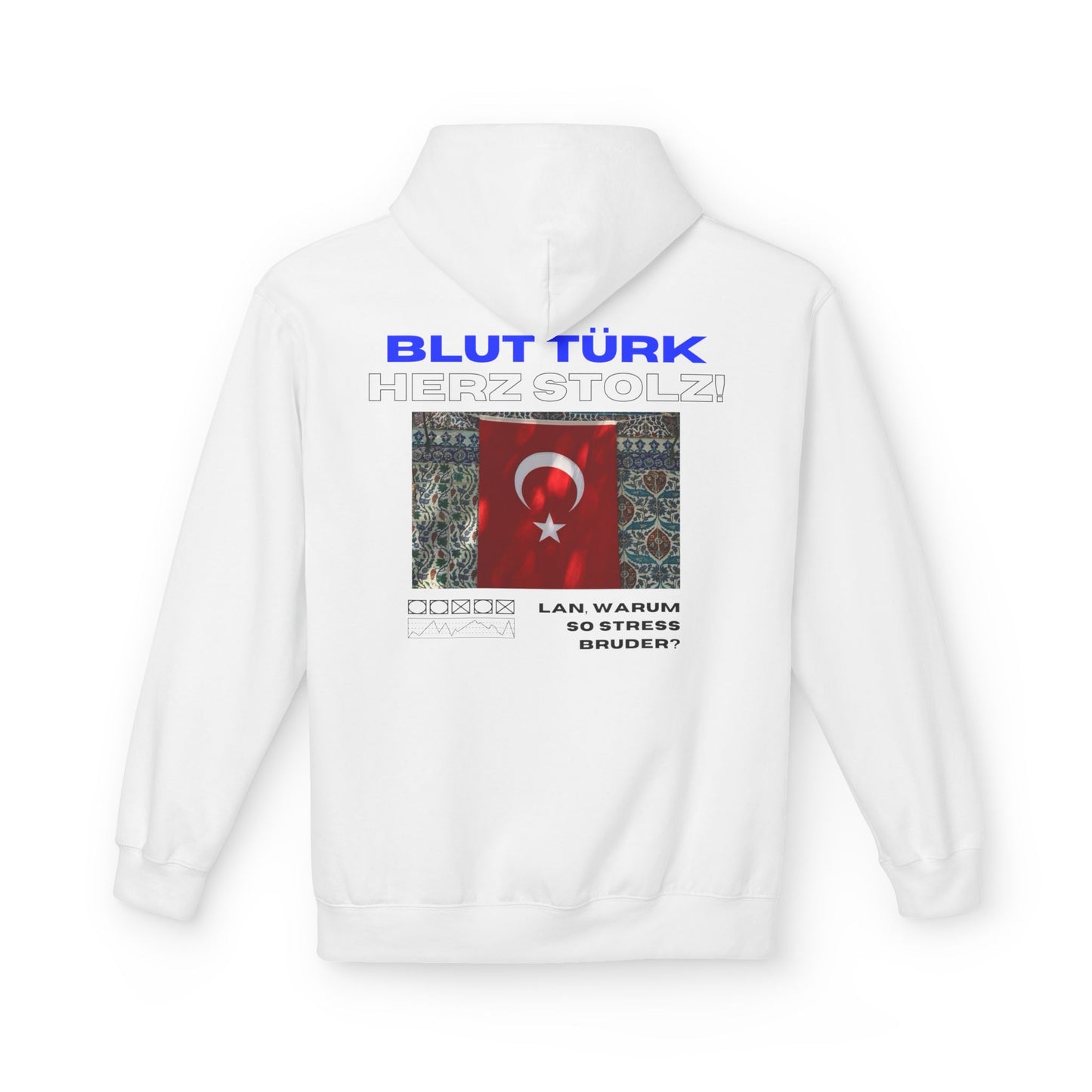 Blut Türk Unisex Midweight Fleece Hoodie