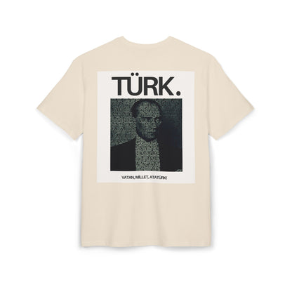 Ataturk Proud Turk Unisex Heavy Oversize T-Shirt