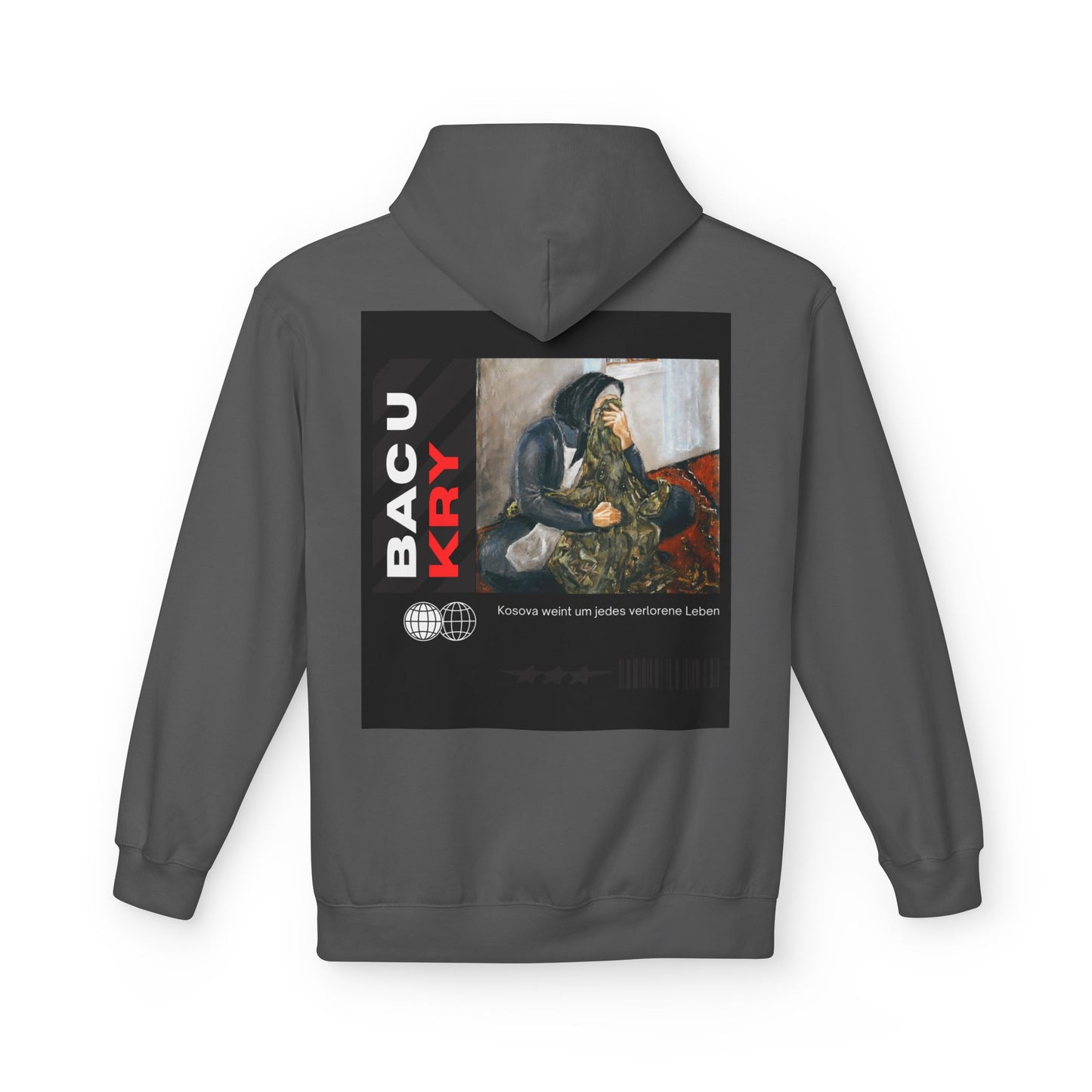 Bac U Kry Unisex Midweight Fleece Hoodie