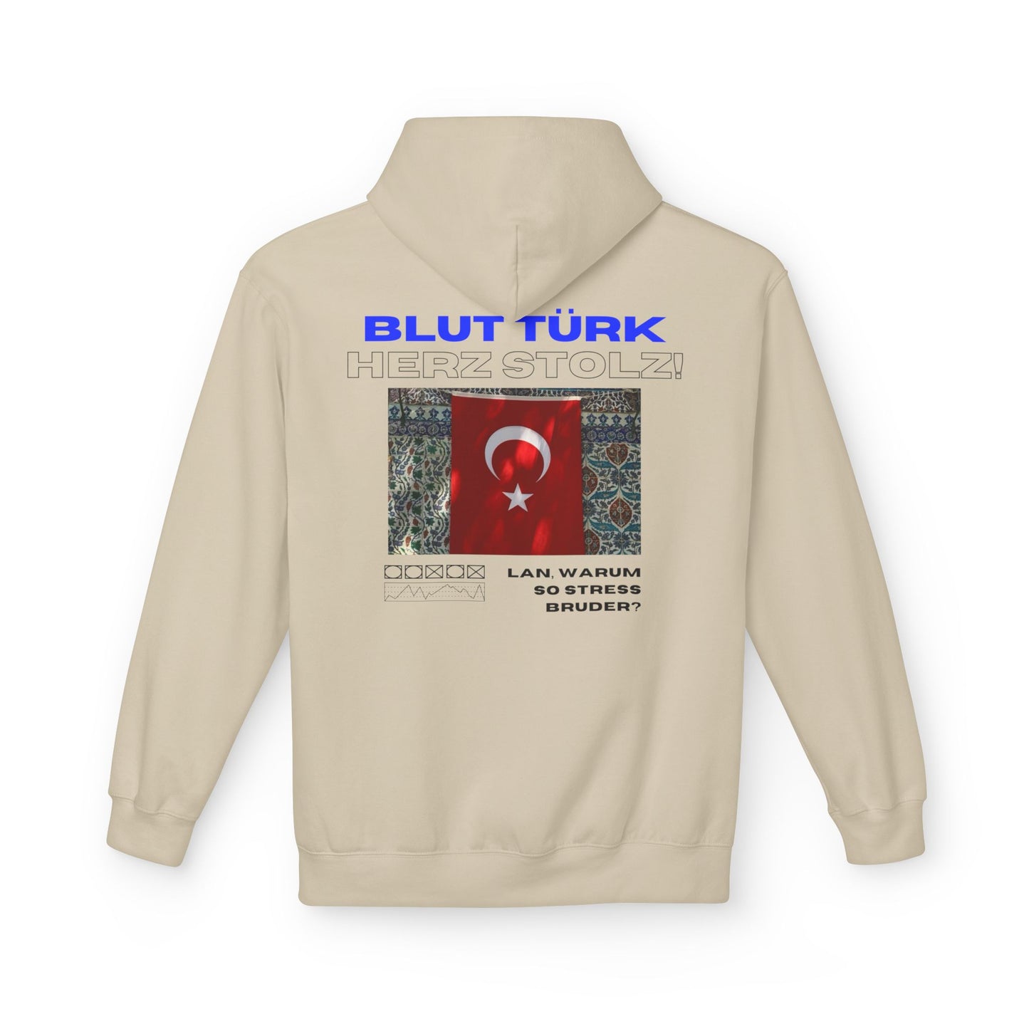 Blut Türk Unisex Midweight Fleece Hoodie