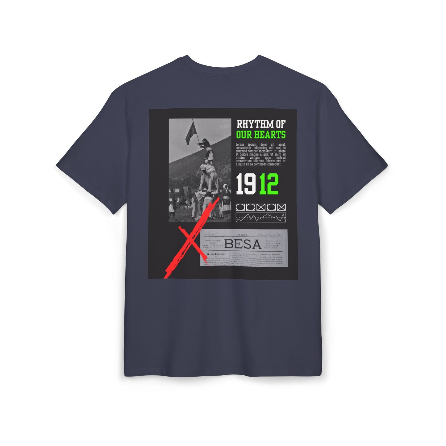 Albanian Day Unisex Heavy Oversize T-Shirt