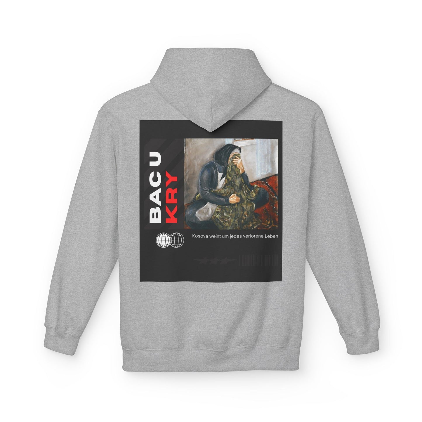Bac U Kry Unisex Midweight Fleece Hoodie