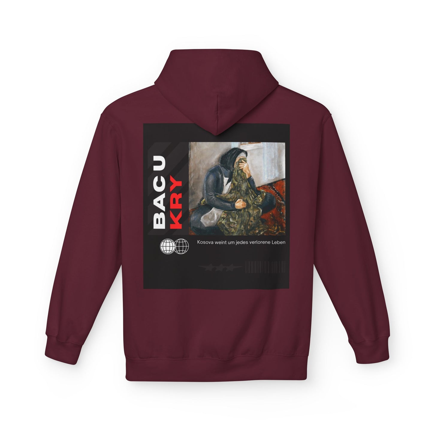 Bac U Kry Unisex Midweight Fleece Hoodie