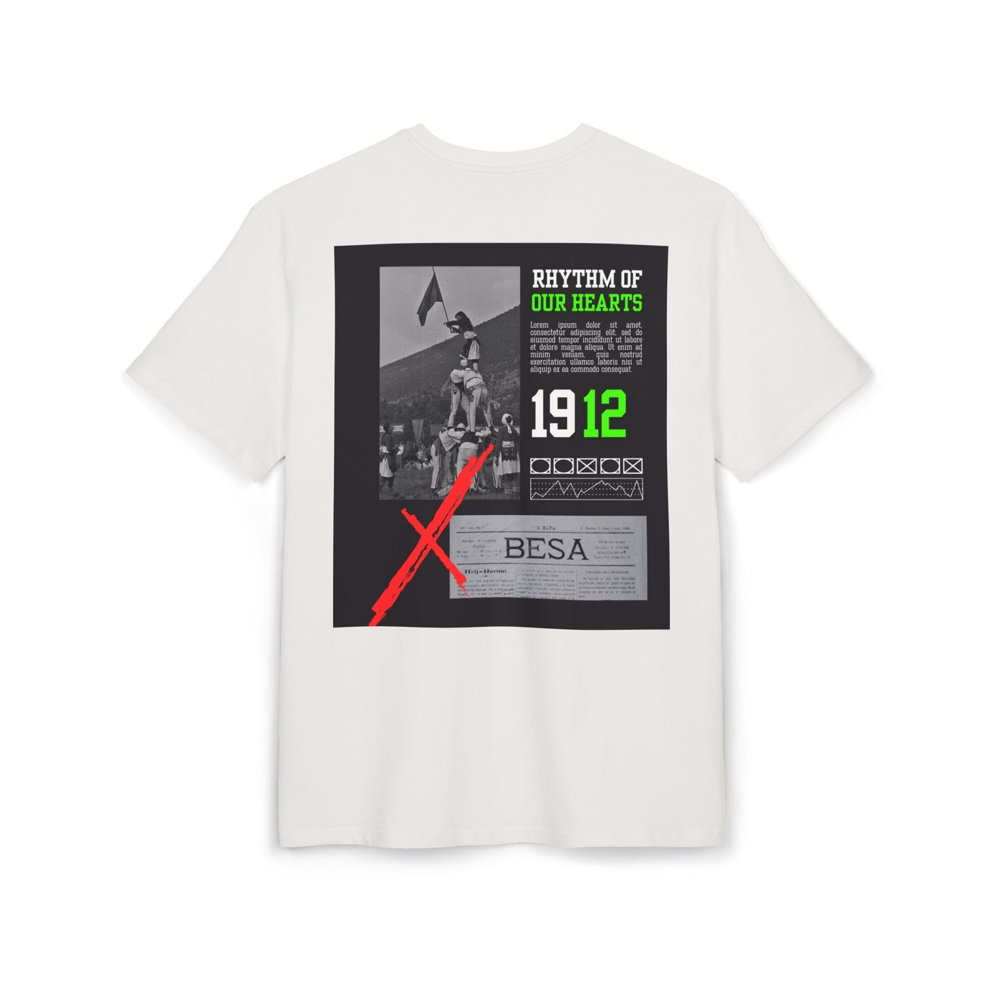 Albanian Day Unisex Heavy Oversize T-Shirt