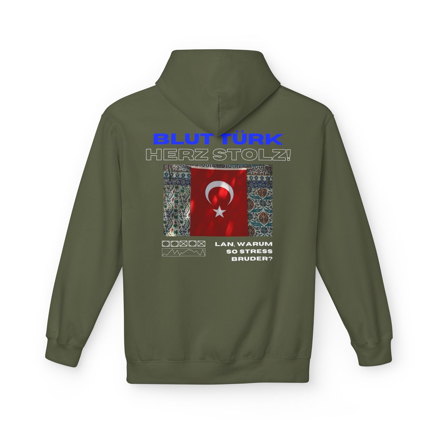 Blut Türk Unisex Midweight Fleece Hoodie