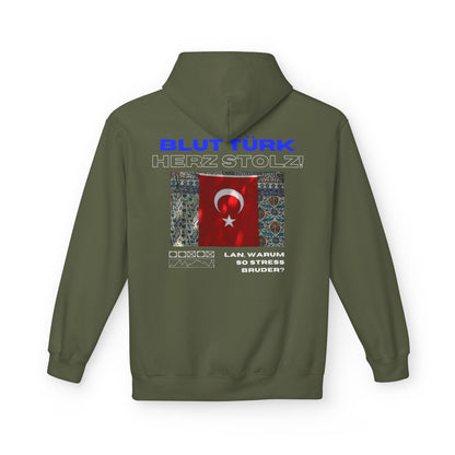 Blut Türk Unisex Midweight Fleece Hoodie