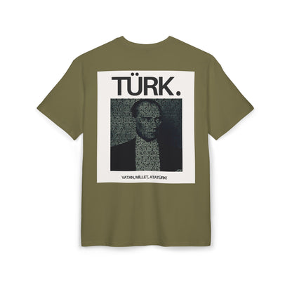 Ataturk Proud Turk Unisex Heavy Oversize T-Shirt