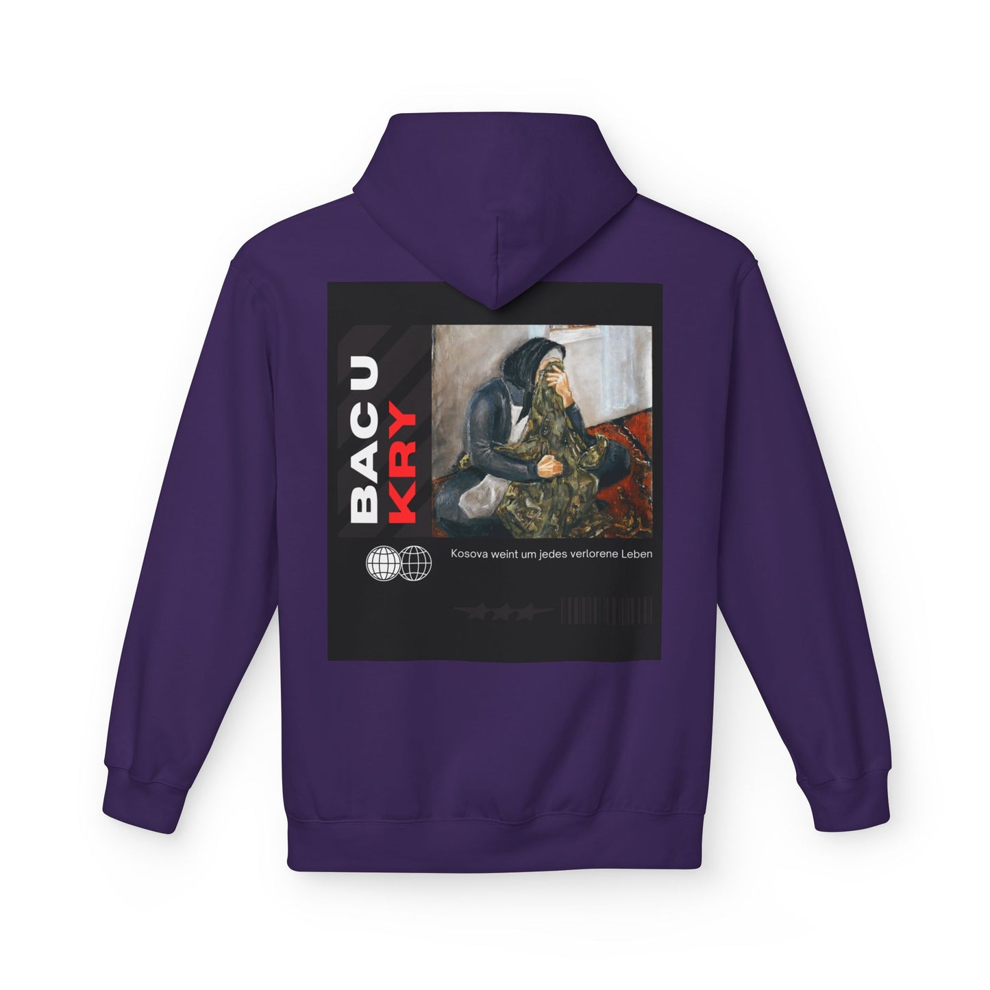Bac U Kry Unisex Midweight Fleece Hoodie