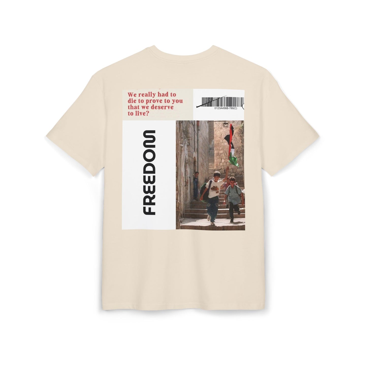 Palestine Freedom Unisex Heavy Oversize T-Shirt