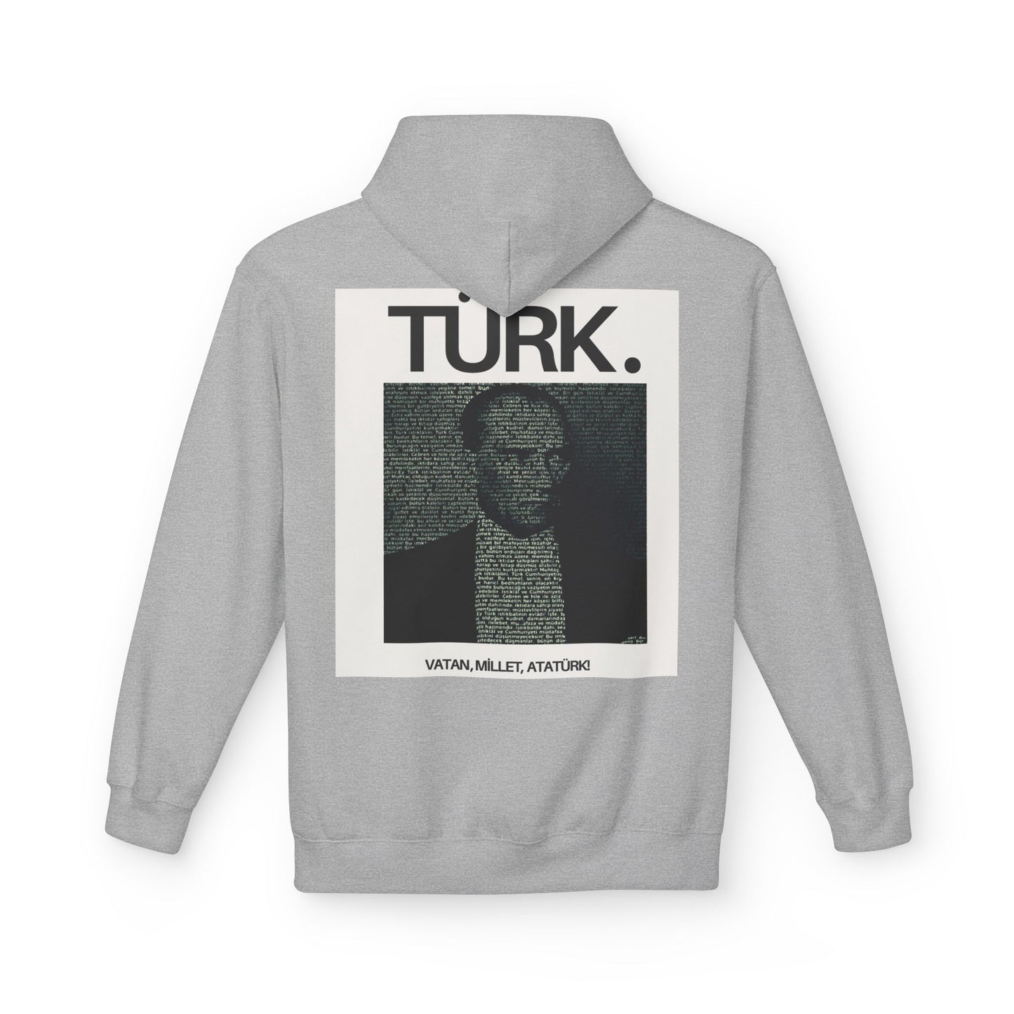 Ataturk Proud Turk Unisex Midweight Fleece Hoodie
