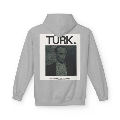 Ataturk Proud Turk Unisex Midweight Fleece Hoodie