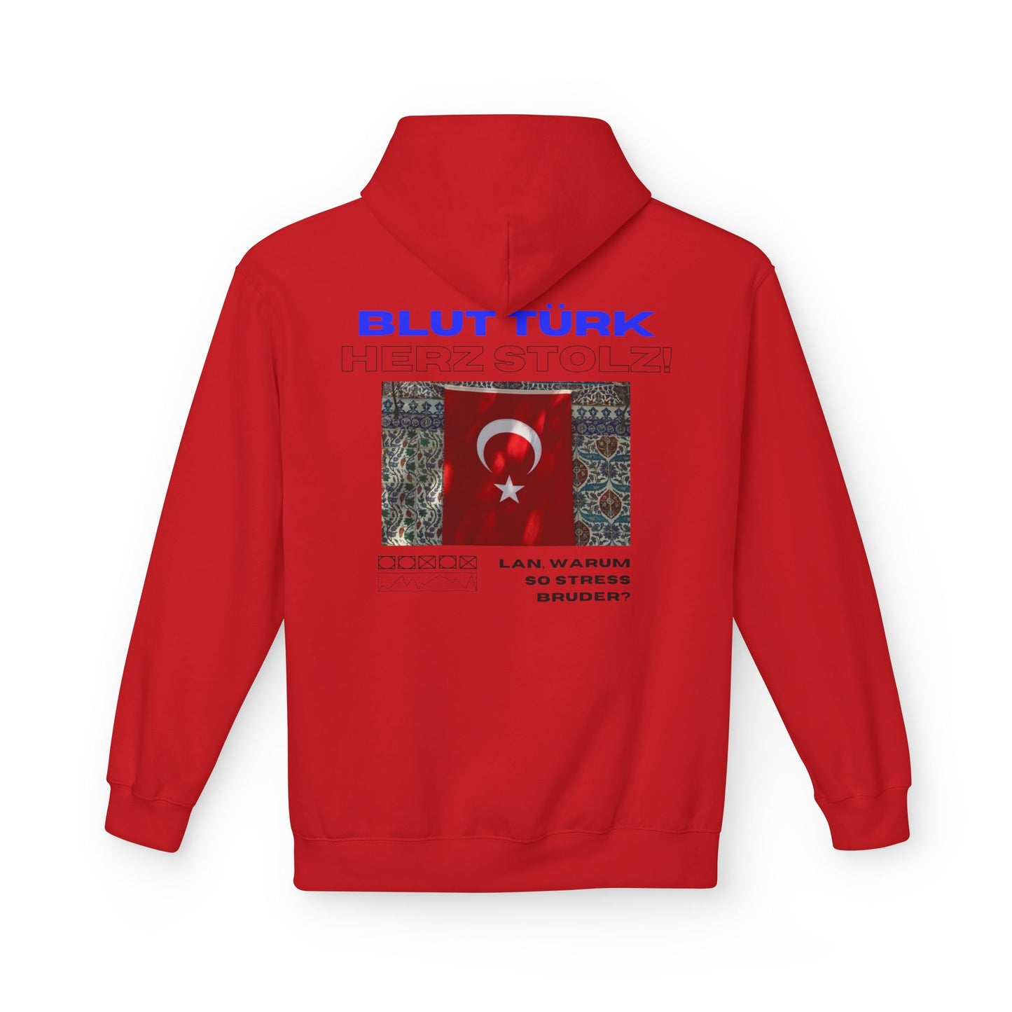 Blut Türk Unisex Midweight Fleece Hoodie
