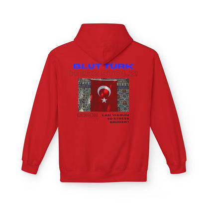 Blut Türk Unisex Midweight Fleece Hoodie