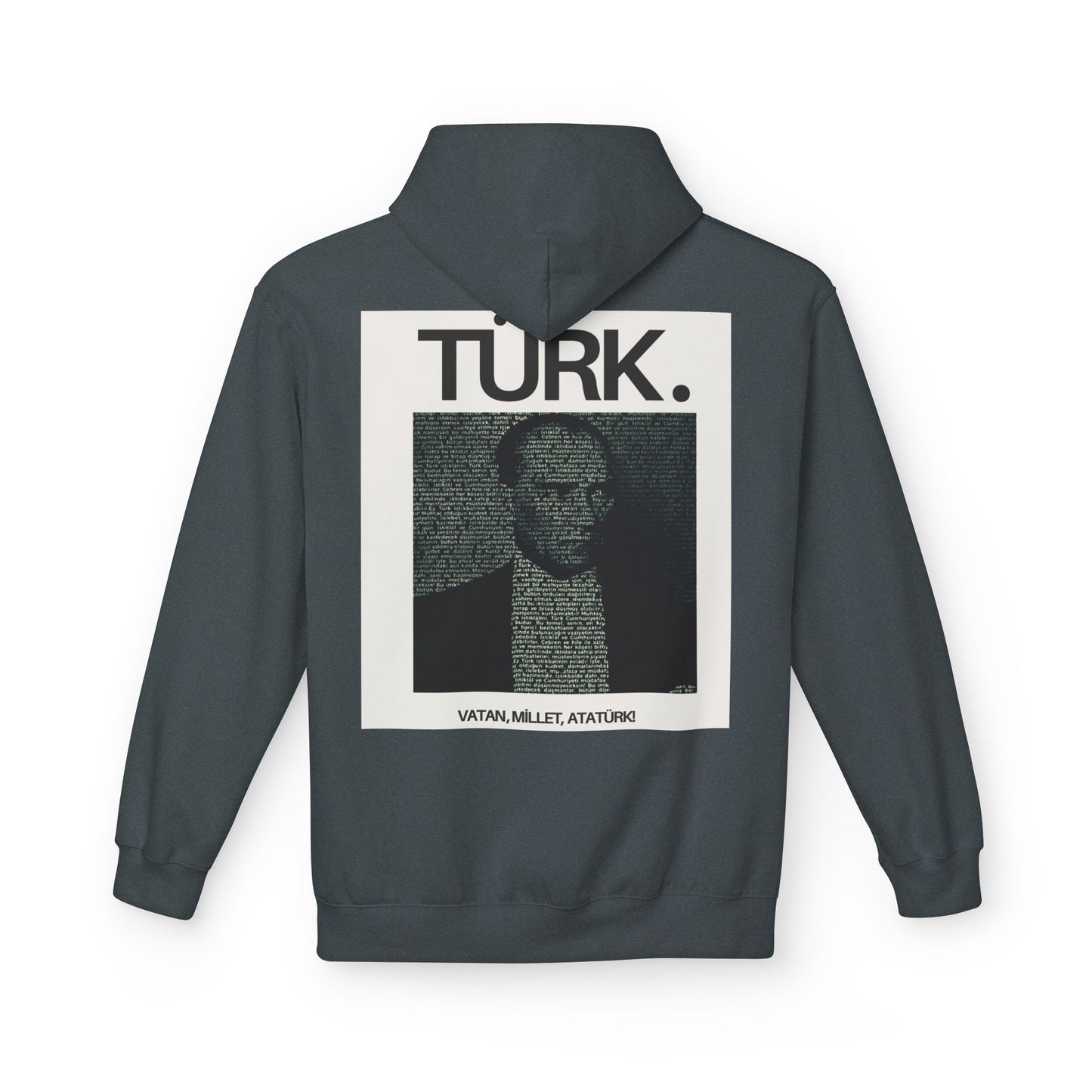 Ataturk Proud Turk Unisex Midweight Fleece Hoodie