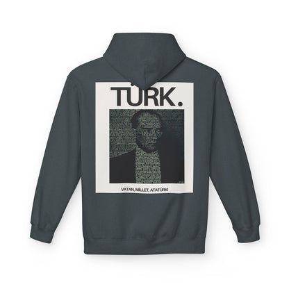 Ataturk Proud Turk Unisex Midweight Fleece Hoodie