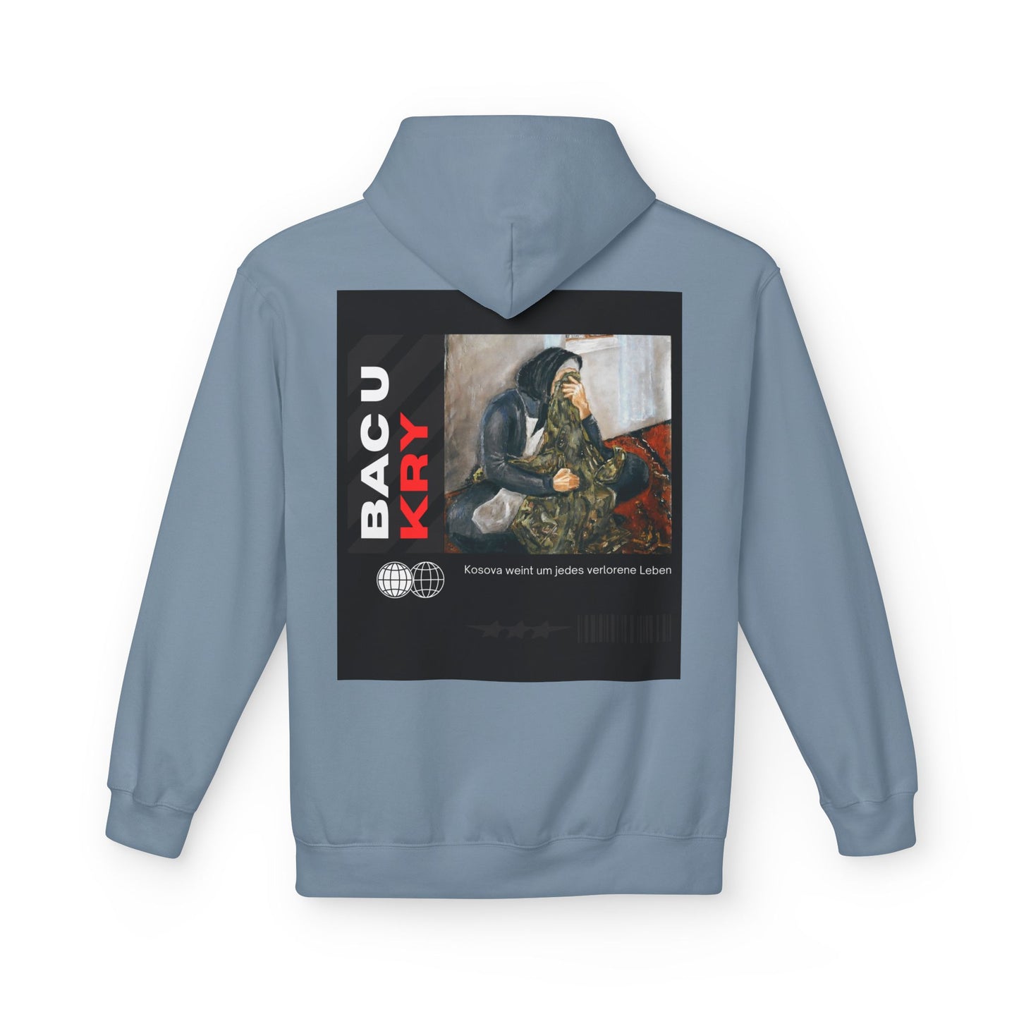 Bac U Kry Unisex Midweight Fleece Hoodie