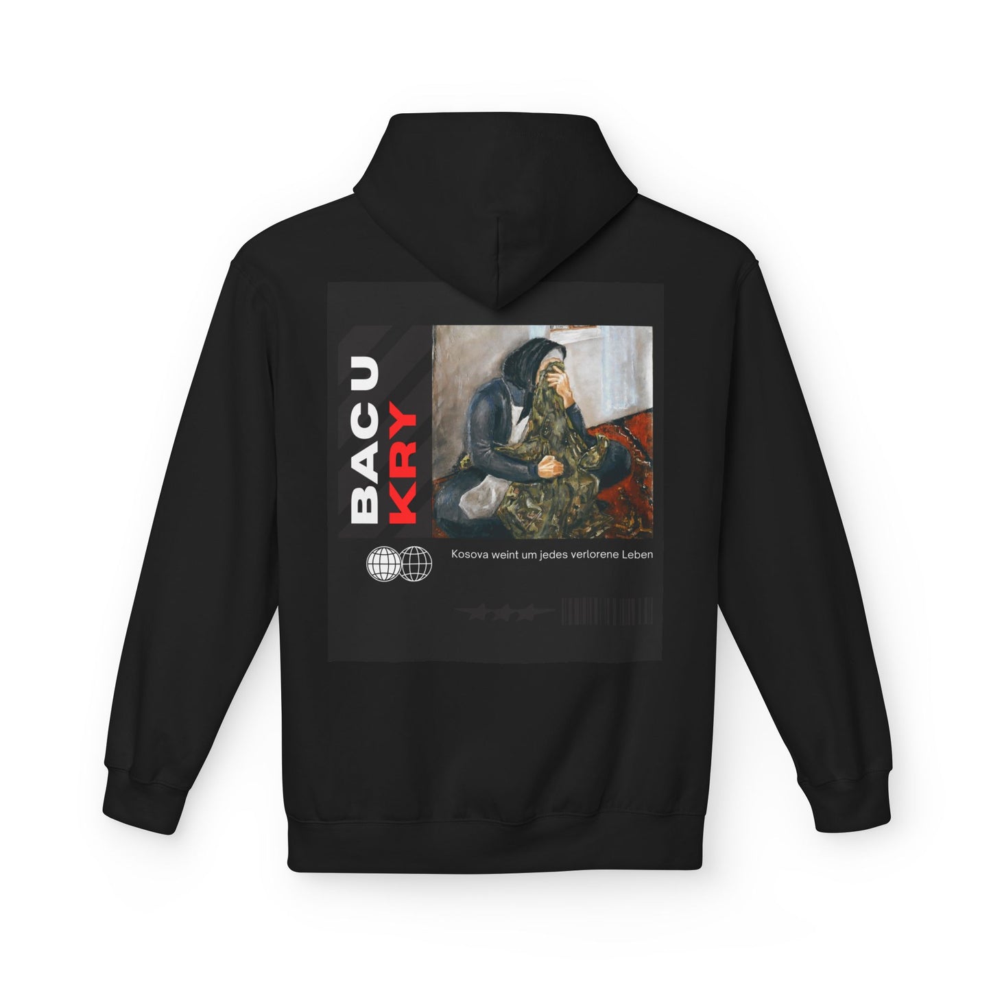 Bac U Kry Unisex Midweight Fleece Hoodie