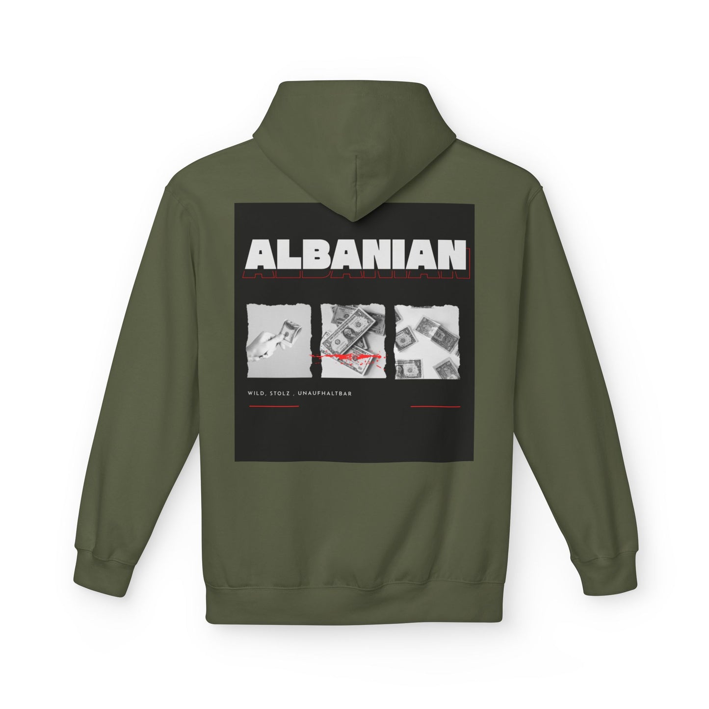 Albanian Money Unisex Midweight Fleece Hoodie