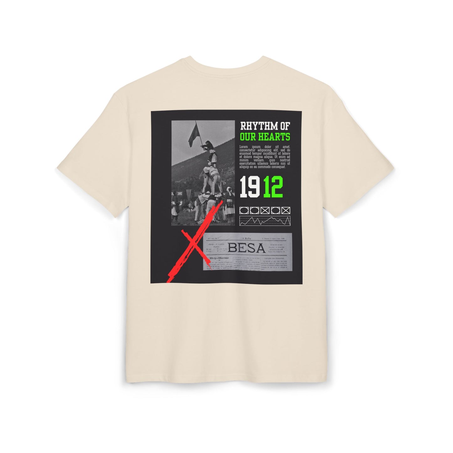 Albanian Day Unisex Heavy Oversize T-Shirt