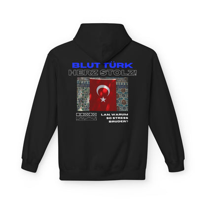 Blut Türk Unisex Midweight Fleece Hoodie