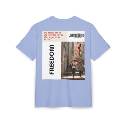 Palestine Freedom Unisex Heavy Oversize T-Shirt