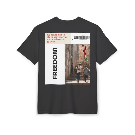 Palestine Freedom Unisex Heavy Oversize T-Shirt