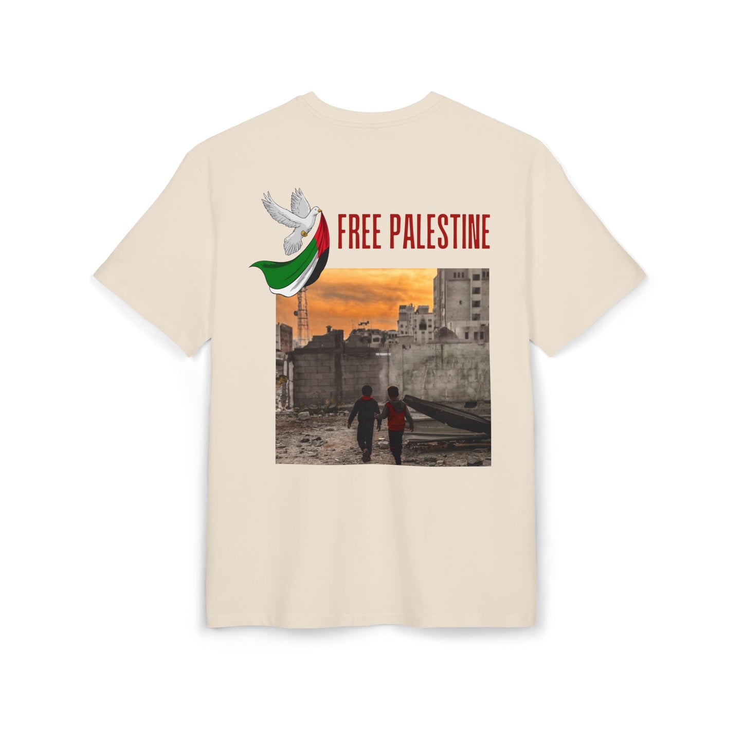 Free Palestine Unisex Heavy Oversize T-Shirt