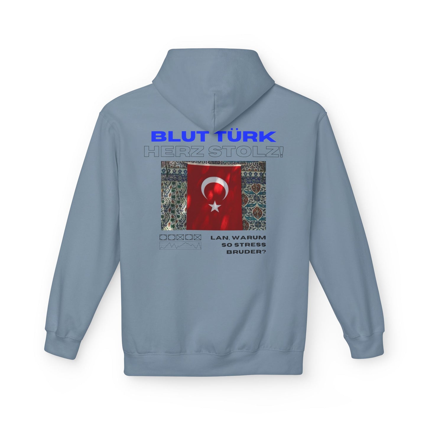 Blut Türk Unisex Midweight Fleece Hoodie