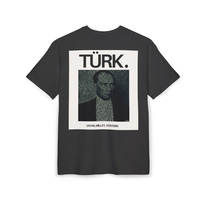 Ataturk Proud Turk Unisex Heavy Oversize T-Shirt