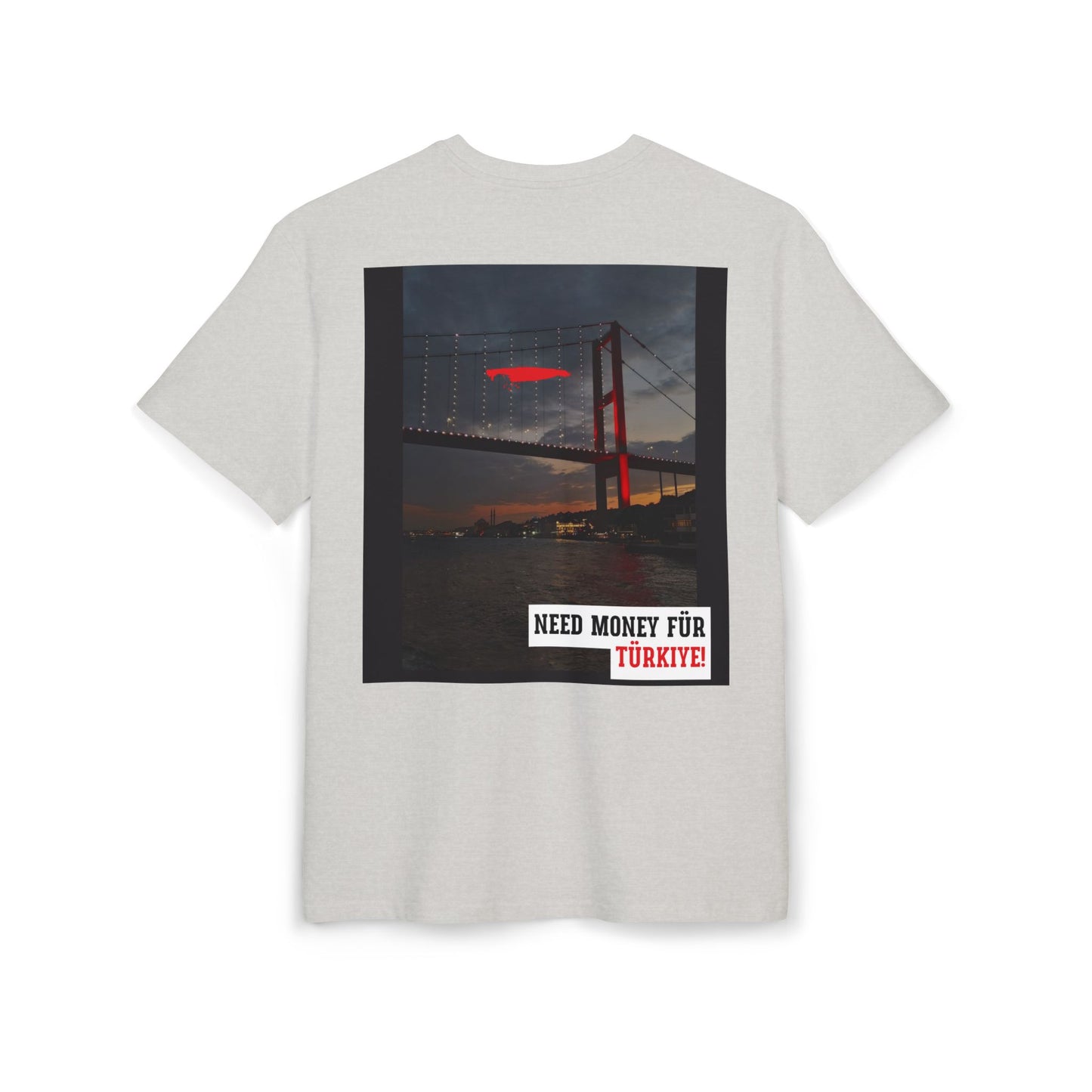 Need Money Für Türkyie Unisex Heavy Oversize T-Shirt