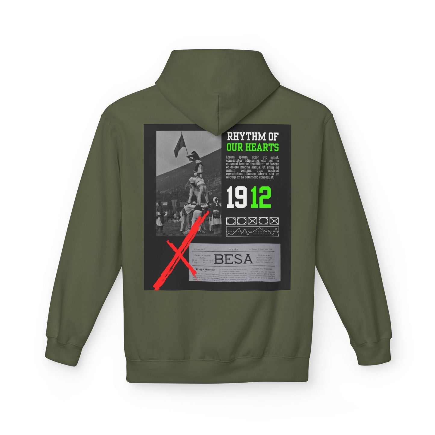 Albanian Day Unisex Midweight Fleece Hoodie