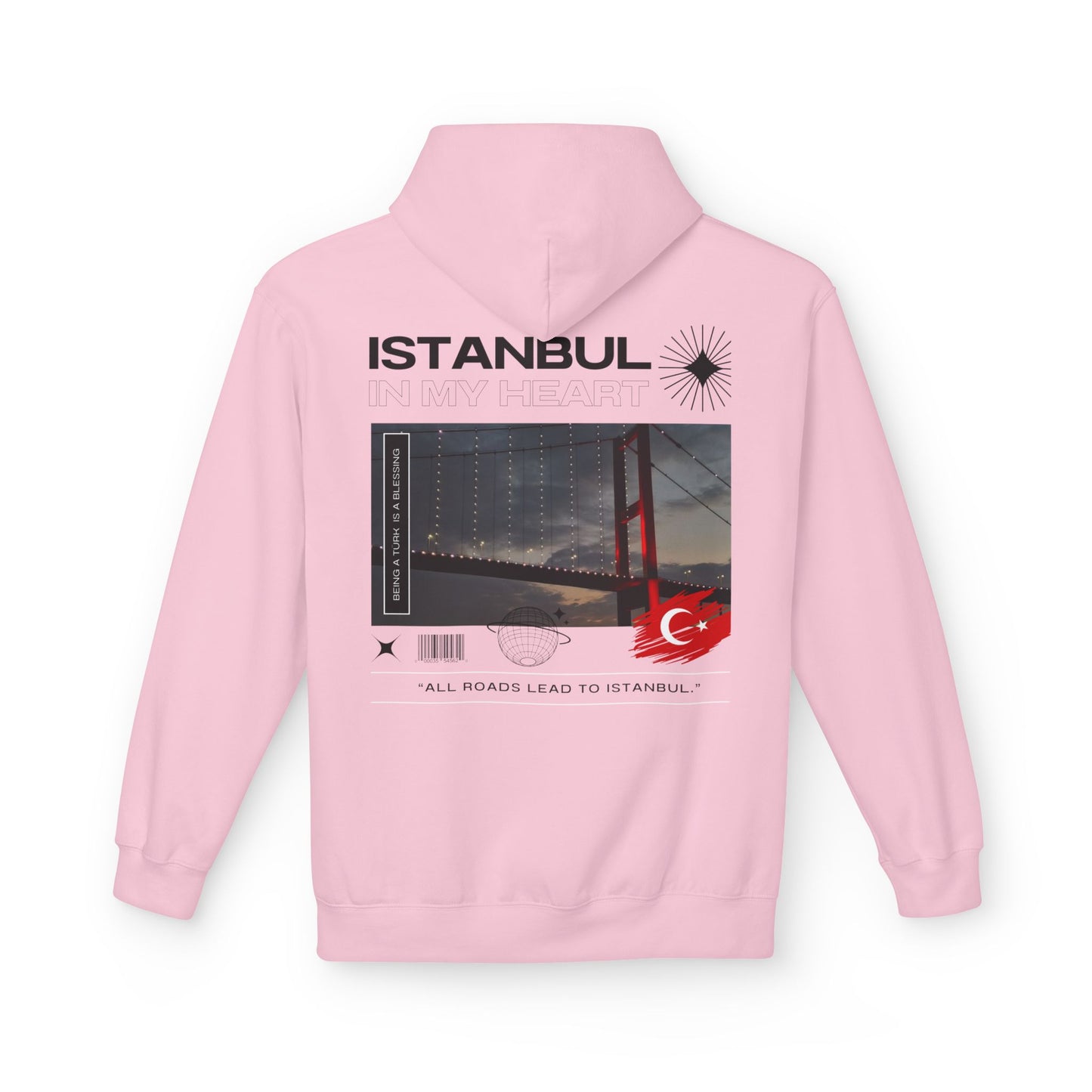 Istanbul Unisex Midweight Fleece Hoodie