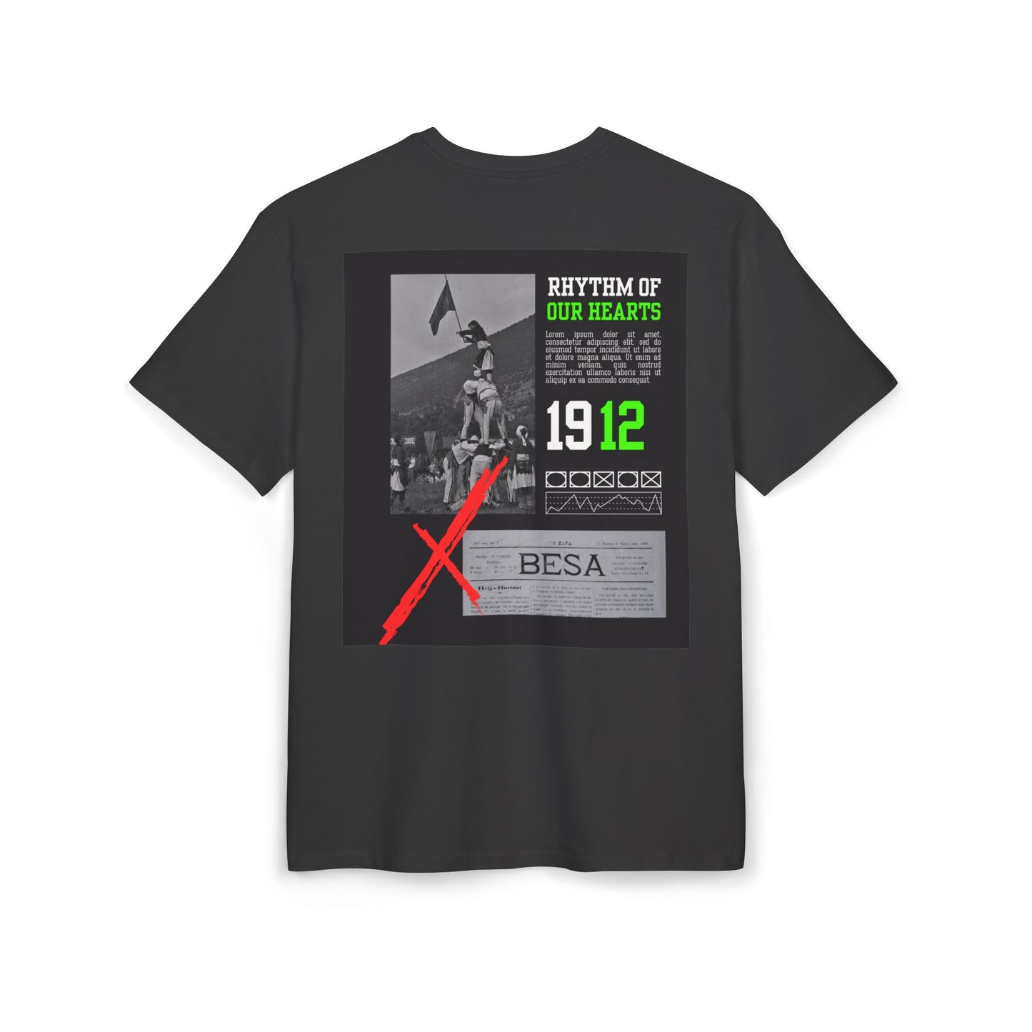 Albanian Day Unisex Heavy Oversize T-Shirt