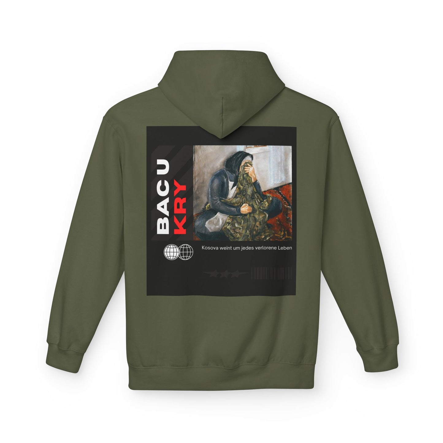 Bac U Kry Unisex Midweight Fleece Hoodie