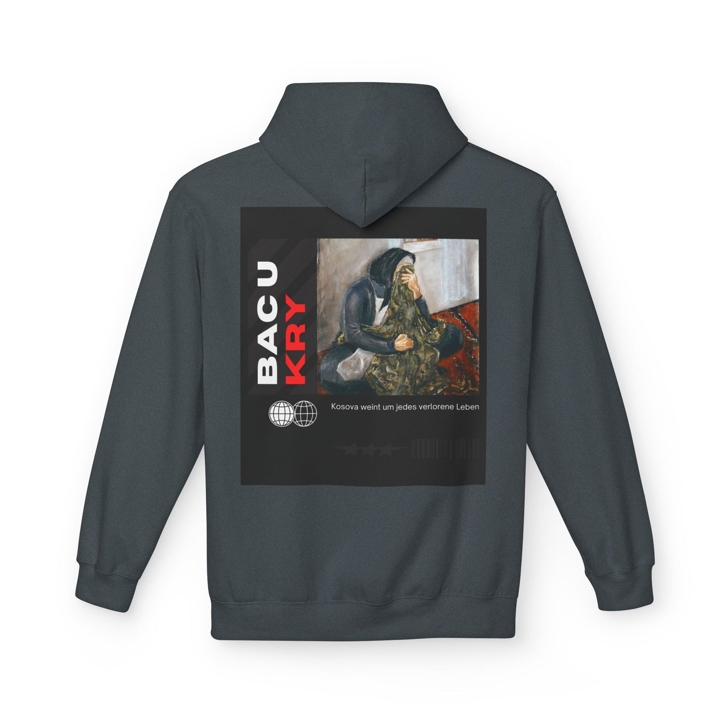 Bac U Kry Unisex Midweight Fleece Hoodie