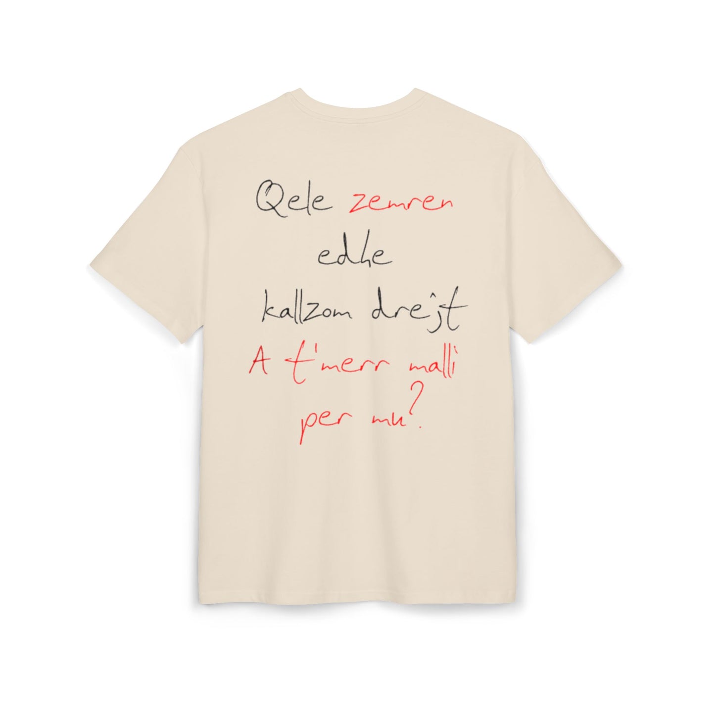 Qele Zemren Unisex Heavy Oversize T-Shirt