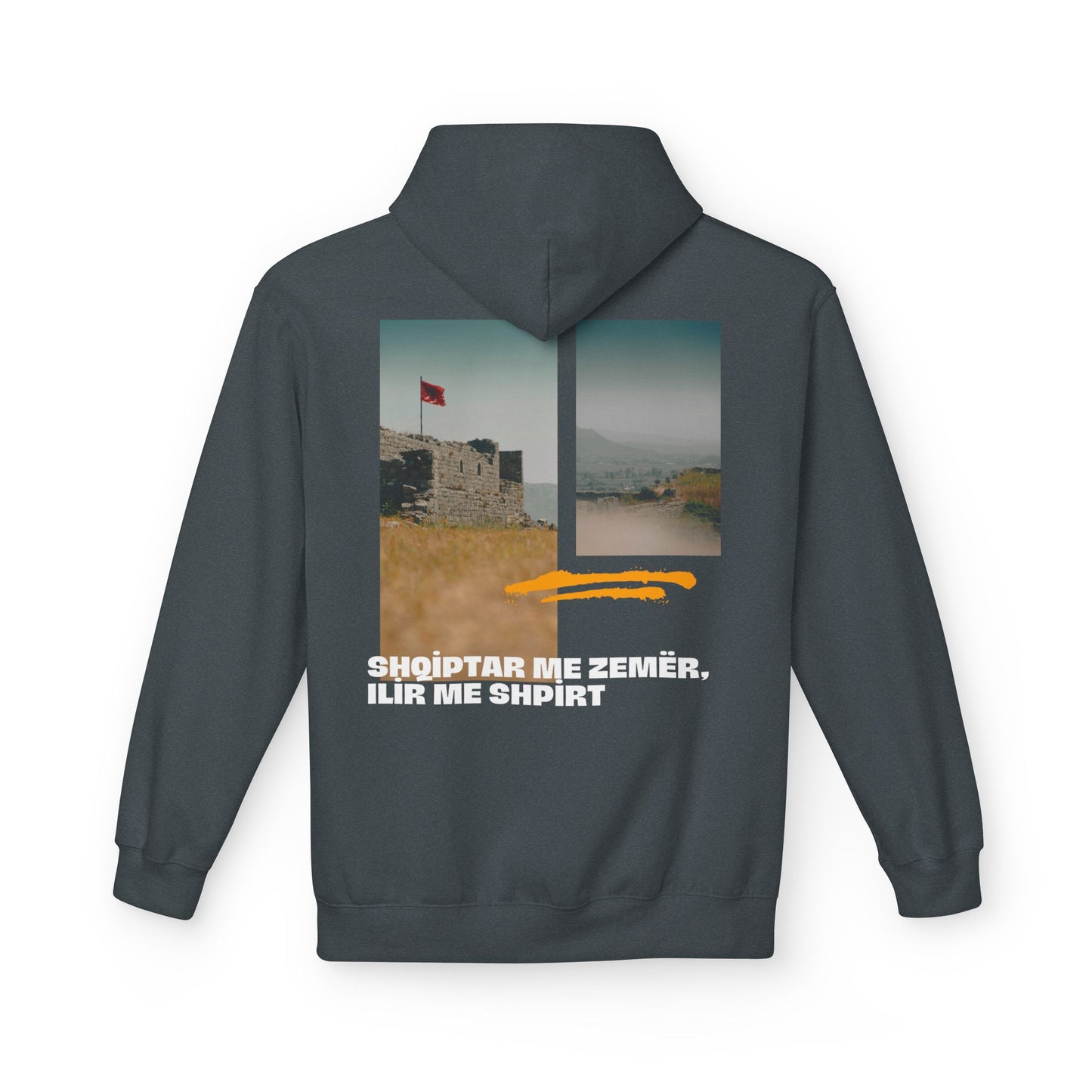 Albanian Land Unisex Midweight Fleece Hoodie