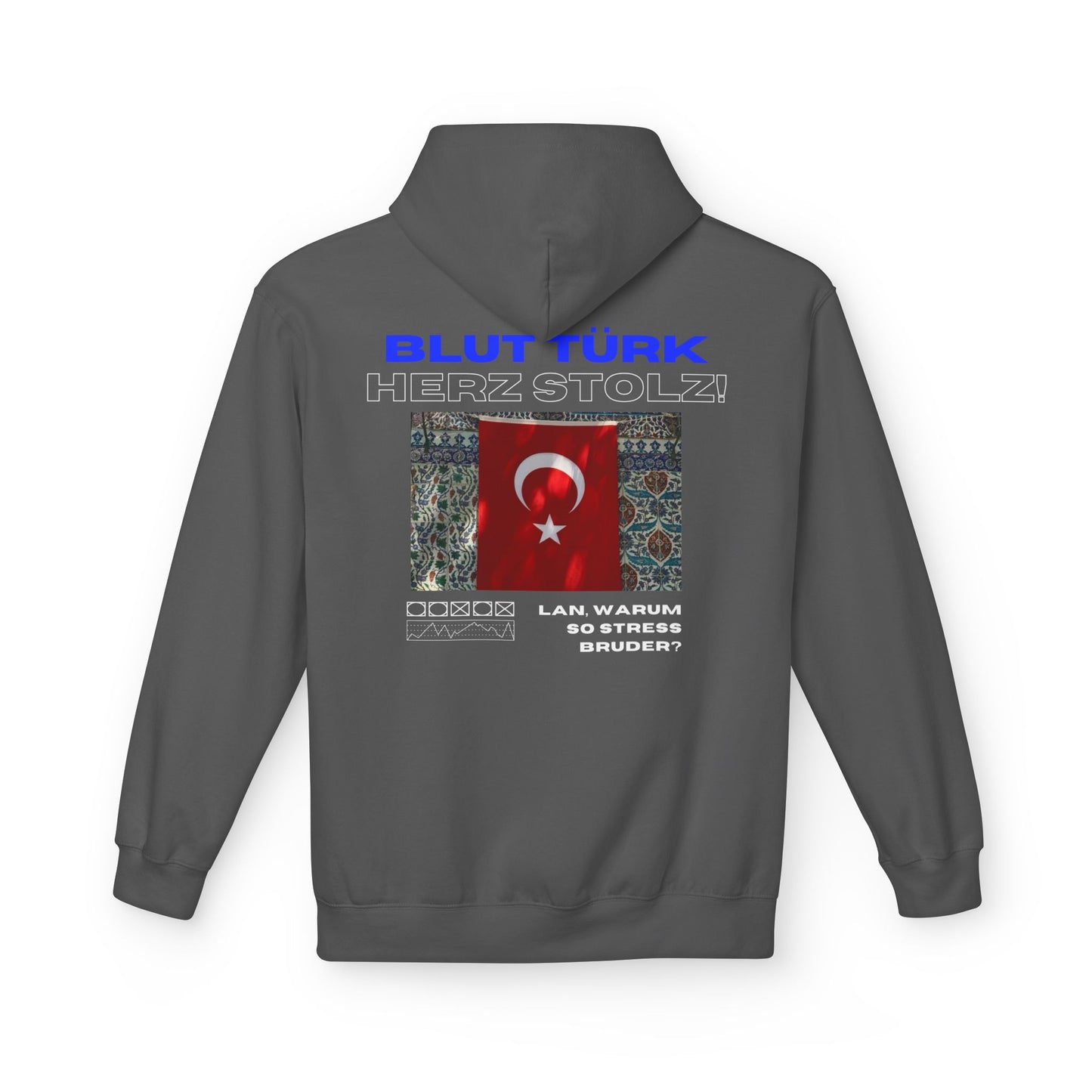 Blut Türk Unisex Midweight Fleece Hoodie