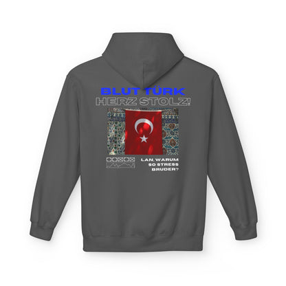 Blut Türk Unisex Midweight Fleece Hoodie