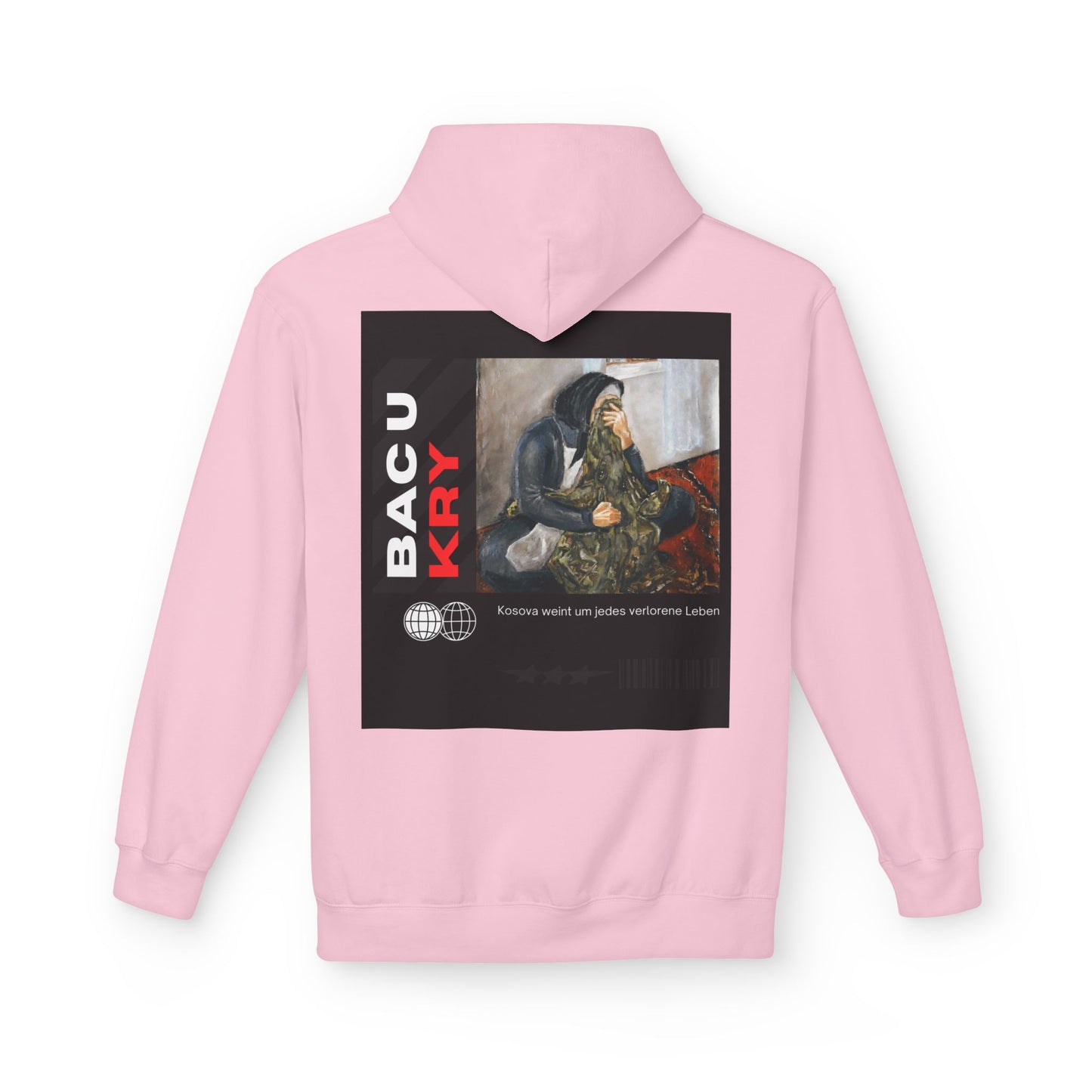 Bac U Kry Unisex Midweight Fleece Hoodie
