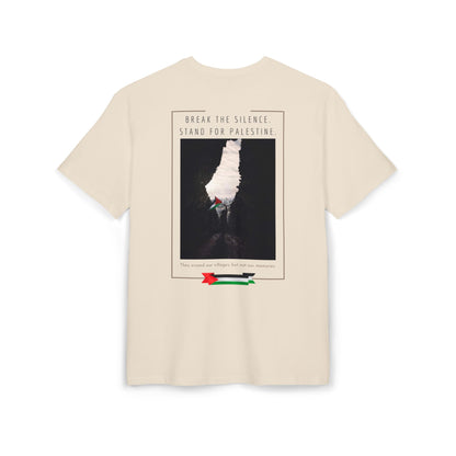 Stand For Palestine Unisex Heavy Oversize T-Shirt