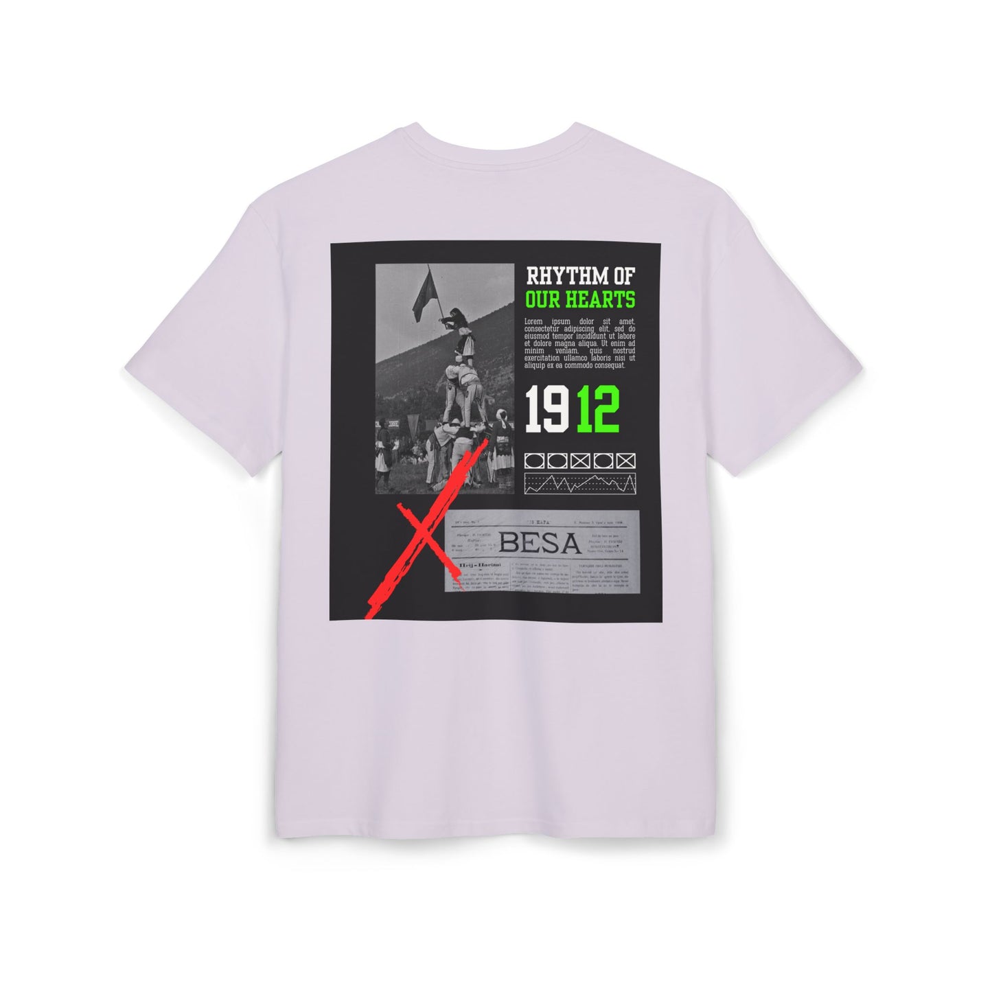 Albanian Day Unisex Heavy Oversize T-Shirt