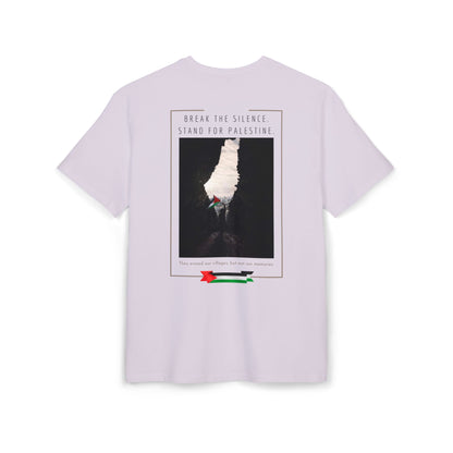 Stand For Palestine Unisex Heavy Oversize T-Shirt