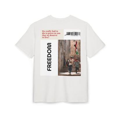 Palestine Freedom Unisex Heavy Oversize T-Shirt