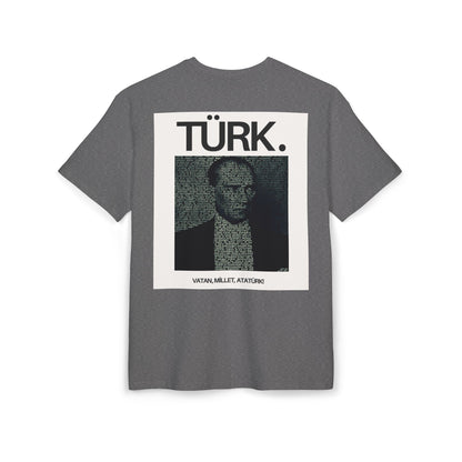 Ataturk Proud Turk Unisex Heavy Oversize T-Shirt