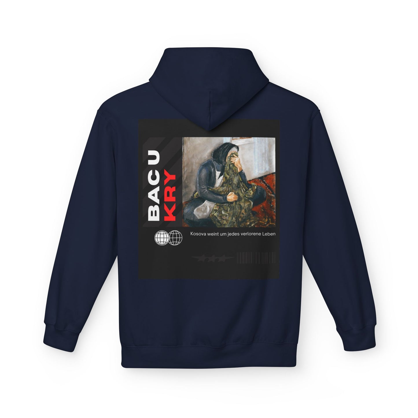 Bac U Kry Unisex Midweight Fleece Hoodie