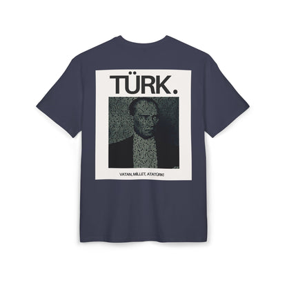 Ataturk Proud Turk Unisex Heavy Oversize T-Shirt