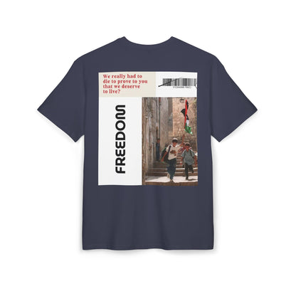 Palestine Freedom Unisex Heavy Oversize T-Shirt