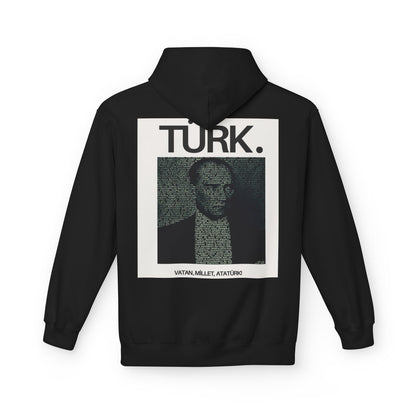 Ataturk Proud Turk Unisex Midweight Fleece Hoodie